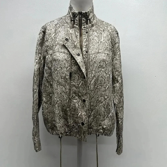 Rails Tennessee Utility Jacket Sand Snakeskin Full Zip Size XS - Picture 5 of 11